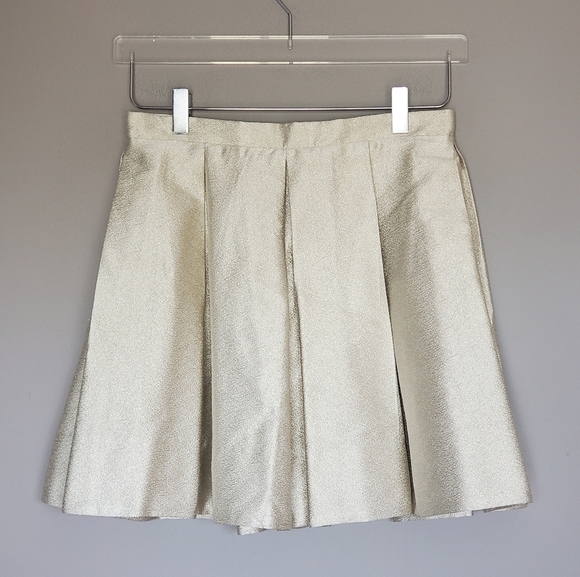 Dress the Population Metallic Pleated Mini Skirt Size Small - Picture 8 of 8